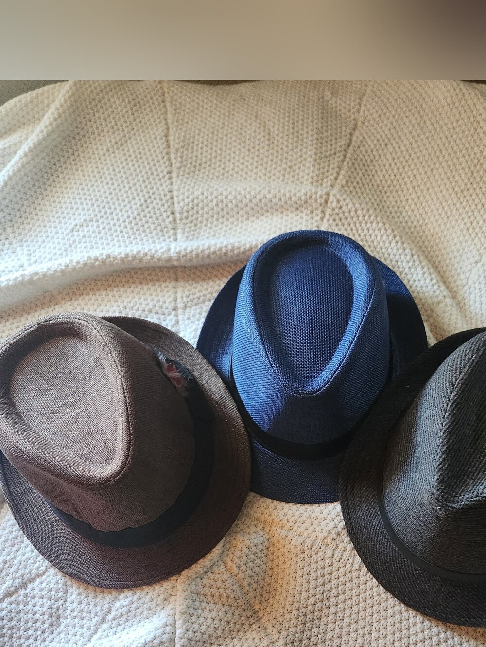 3 Fedora Hats - 3 Colors